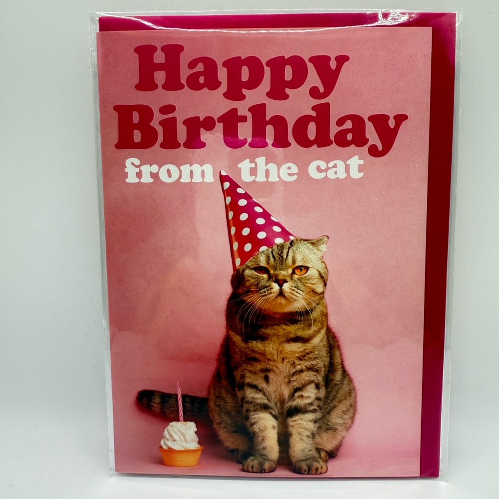 Greeting Card: Happy Birthday from the Cat
